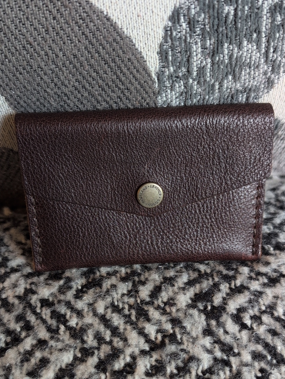 Portland Leather Coldbrew Envelope Wallet NWOT